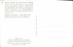 CPA Aviation Espace Premier satellite de communication TELSTAR