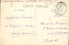 CPA Aviation Un Hydroaeroplane Voisin a bord de la Foudre L'appareil a flot