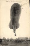 CPA Dirigeable Zeppelin 2eme groupe Aerostiers en manoeuvre Militaria