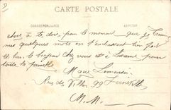 VINTAGE POSTCARD Airship Zeppelin Luneville French Gendarme in the cabin