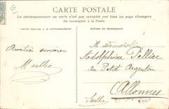 CPA Dirigeable Zeppelin Gonflement du ballon Toujours a Mieux Poisson TOP