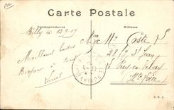 Operaciones del zepelín del dirigible de la POSTAL de la VENDIMIA de la república 1909 del dirigible de Bourbonnais