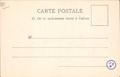 CPA Bateau Guerre Chaloupe de l'amiral Thehouart Marins