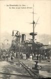 VINTAGE POSTCARD Boat War the catastrophe of Iena seen by Back port side