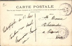 VINTAGE POSTCARD Boat War French Navy Iena during the explosion of March 12th, 1907