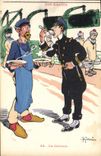 CPA Marins Illustrateur Gervese Bateau Guerre La censure 