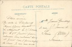 VINTAGE POSTCARD Marine Illustrator Gervese Boat War At the stations of equipment Train