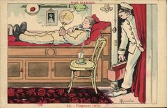 CPA Marins Illustrateur Gervese Bateau Guerre Flagrant delit 