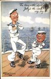VINTAGE POSTCARD Marine Illustrator