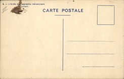 VINTAGE POSTCARD Marine the virile education of the sailors Boat