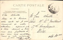 VINTAGE POSTCARD Marine To flee in front of the wind Dog Mario Pezilla