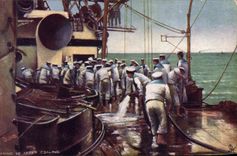 CPA Marins Cleaning up after Coaling 