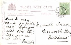 VINTAGE POSTCARD Marine Cleaning up after Coaling