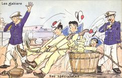 VINTAGE POSTCARD Marine gabiers Our specialists
