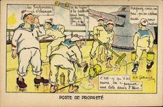 CPA Marins Poste de proprete