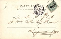 CPA Fantaisie Femme Train