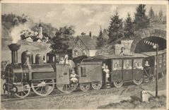 CPA Fantaisie Enfants Train