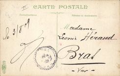 CPA Fantaisie Homme Avignon Train