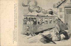 CPA Train Au Tacot Nevers St Saulge Le depart manque 