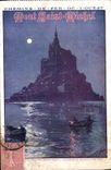CPA Train Chemins de fer de l'Ouest Mont Saint Michel 