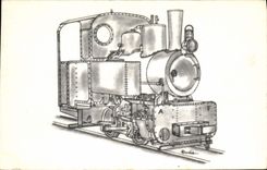 VINTAGE POSTCARD Train Year 1974