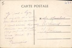 CPA Tramway Lyon Cours du Midi et place Carnot 