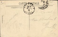 Tranvía de Dijon de la POSTAL de la VENDIMIA el lugar del louit del chocolate del 30 de octubre