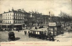 CPA Tramway Toulouse Carrefour Lafayette