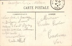 CPA Tramway Dijon La porte Guillaume Liqueur Benedictine