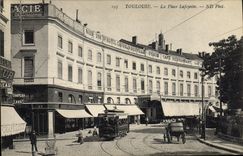 VINTAGE POSTCARD Toulouse Tram the Lafayette place