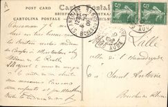 VINTAGE POSTCARD Toulouse Tram the Lafayette place