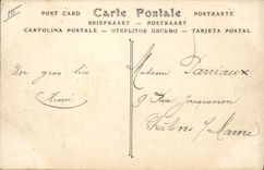 VINTAGE POSTCARD Plane Mourmelon Aviation Large Latham Monoplane Antoinette