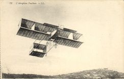 VINTAGE POSTCARD Plane Aviation Aeroplan Paulhan