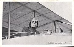 CPA Avion Aviation Barra sur biplan M Farman