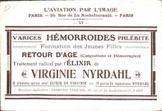VINTAGE POSTCARD Avion Aviation a flight of Wilbur Wright has Pau