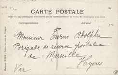 VINTAGE POSTCARD Avion Aviation Of street Capitaine Ferber on Voisin biplane has Rheims August 29th, 1909