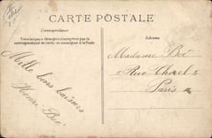 VINTAGE POSTCARD Plane Darioli Aviation on Bleriot monoplane