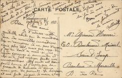 VINTAGE POSTCARD Avion Aviation Antoinette monoplane controls by Kuller