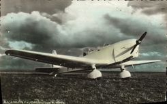 VINTAGE POSTCARD Plane Aviation Standard Caudron Eaglet C driving Bengali Renault