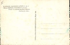 VINTAGE POSTCARD Plane Aviation Standard Caudron Eaglet C driving Bengali Renault