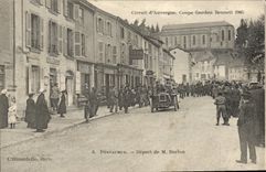 CPA Automobile Circuit d'Auvergne Coupe Gordon Bennett 1905 Pontaumur Depart de M Burton