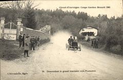 CPA Automobile Circuit d'Auvergne Coupe Gordon Bennett 1905 Descendant le grand tournant vers Plaisance 