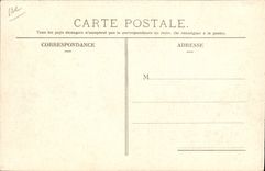 VINTAGE POSTCARD Automobile Circuit of Auvergne Coupe Gordon Bennett 1905 Turn enters Train station of Laqueuille and Ganote