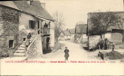 CPA Automobile Circuit d'Auvergne Coupe Gordon Bennett 1905 Circuit Michelin Vieilles maisons Lastic 
