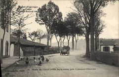 CPA Automobile Circuit d'Auvergne Coupe Gordon Bennett 1905 Route du circuit avant les 4 routes pres Clermont Ferrand 