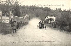 CPA Automobile Circuit d'Auvergne Coupe Gordon Bennett 1905 Descendant le grand tournant vers Plaisance 