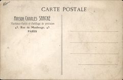 VINTAGE POSTCARD Automobile Souvenir of the 9th motor-show Paris 1906