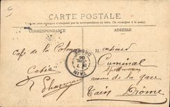 CPA Automobile Heath sur sa voiture Panhard Levassor