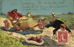 VINTAGE POSTCARD Automobile Donadini