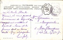 VINTAGE POSTCARD Automobile Dog